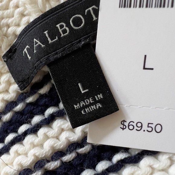 TALBOTS Knit Stripes Sweater NWT - Picture 7 of 8